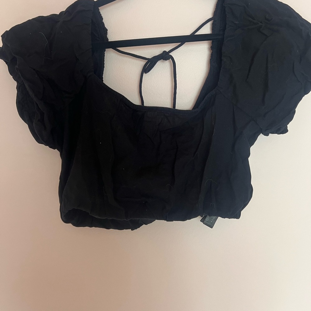 Elegant Black Women's crop Top